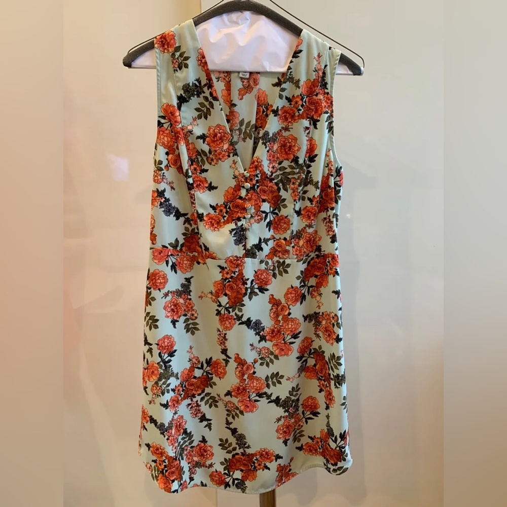 A New Day Sleeveless Floral Dress Sz Small